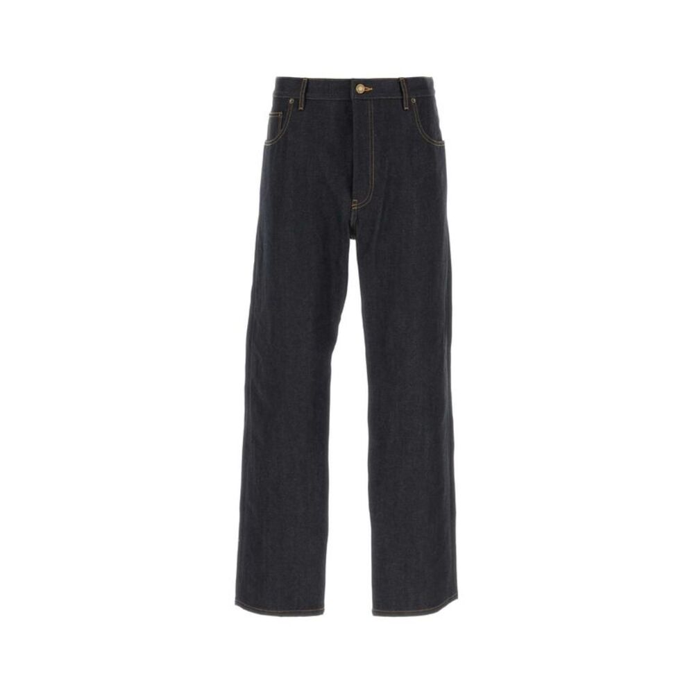 Thom Browne Men Dark Blue Denim Jeans